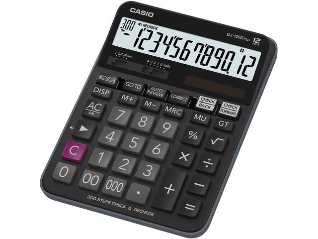 141604 Casio DJ-120DPLUS Bordregner Casio DJ-120DPlus Kalkulator Casio