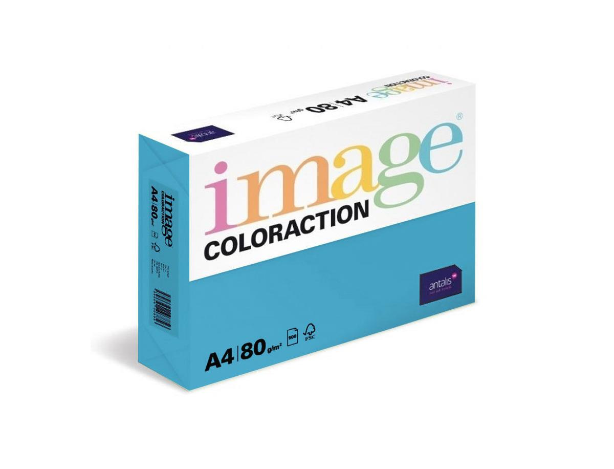9428510   Image Coloraction Mellombl&#229; A4, 80 gr Farget kopipapir (500 ark pr pk)