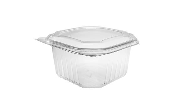 9433807 Paccor 108850 Beger Octobox med hengslet lokk 1000ml 160 x 160 x 85 mm, klar PP (300 stk)