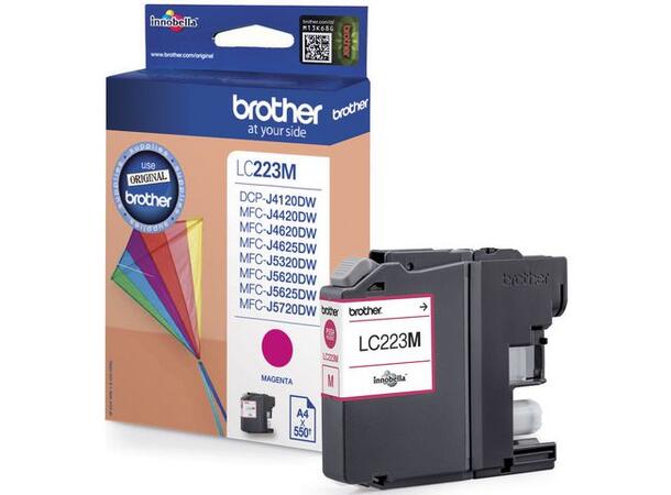 Blekk BROTHER LC223M Magenta/Rød Magenta/Rød blekkpatron 