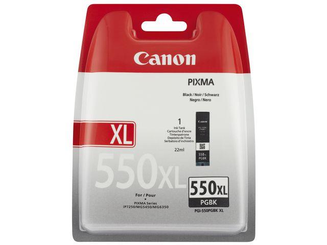 111986  6431B001 Blekk CANON PGI-550XL PGBK sort Sort blekk til Canon Pixma iP7250 m.fl.