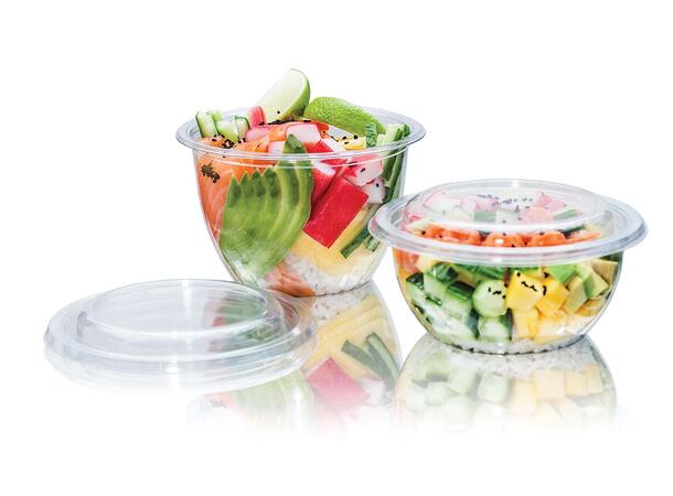 DeliGreen™ beger 750 ml | 129 x 109 mm Delikatessebeger i rPET (504 stk) 