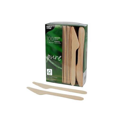 Engangskniv PURE tre 16,5 cm (100) Kniv | Engangs | Bestikk
