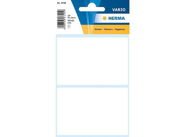 Etikett HERMA manuell 55x82mm hvit manuell etikett (14) 