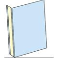 Gangskilt til palle- og lagerreolgavler 150 x 150mm | Selvklebende | Vinklet