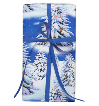 Gavepapir Blue Trees 57cm Diskrull 7 kg  | 154m | Jul