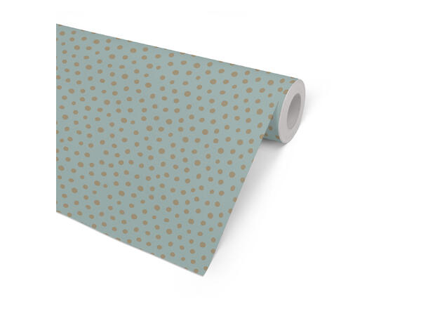 Gavepapir Spoton, Mint & gold 57cm Diskrull 7 kg | 154m 