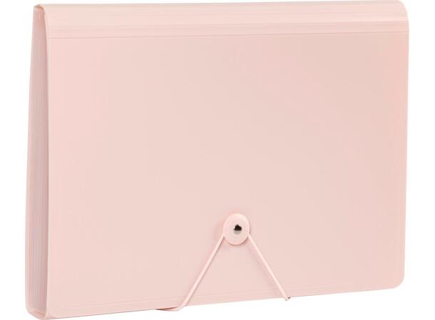 Hjemmearkiv FOLDERMATE A4 13 lom. L.rosa Oppbevaring Sortering 