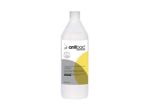 Hånddesinfeksjon ANTIBAC 85% 1000ml Antibac 85 % - flaske med fliptop 