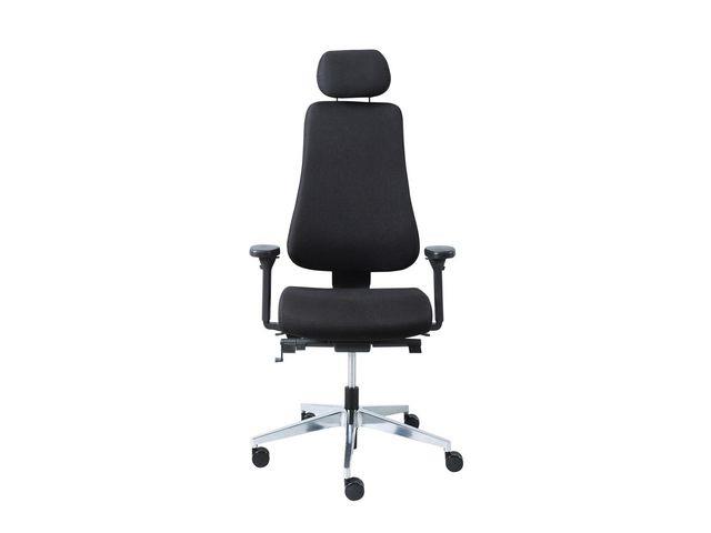 235075 Kenson KAS021012 Kontorstol KENSON Bono sort Kontorstol med ergonomiske funksjoner