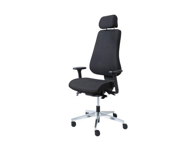 235075 Kenson KAS021012 Kontorstol KENSON Bono sort Kontorstol med ergonomiske funksjoner