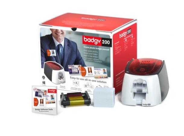 Kortprinter Evolis Badgy200 Med tilbehørspakke 
