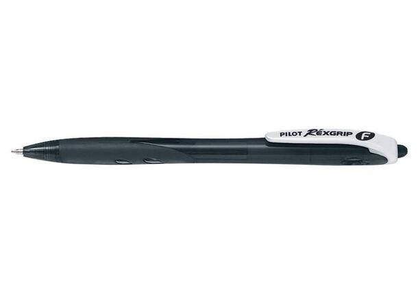 Kulepenn Pilot Rexgrip F sort 