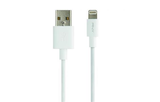 9434152 PNY PNY65049 Lightning Sync &amp; Ladekabel 3m, hvit PNY ladekabel for iPhone og iPad