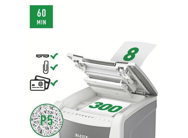 Makuleringsmaskin LEITZ IQ AO 300 P5 robust makuleringsmaskin for kontoret 