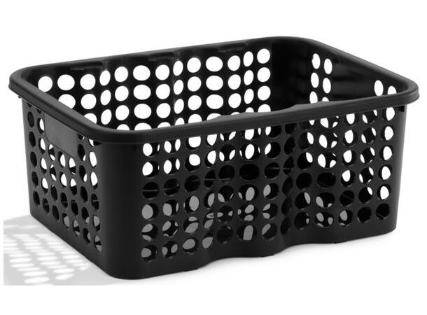 Oppbevaringskurv Rondo stor Sort Størrelse: 385 x 285 x 160 mm | 12 liter 
