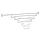 9422717 325114 Opphengskrok for plakater C - krok stål 150mm