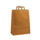 9410720 26L Papir bæreposer brune med flate håndtak 320x170x400 mm | 26 liter | 90 gr.