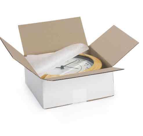 9435894   Pappkasse brun 379x285x70mm | 3 kg hvit b&#248;lgepappkasse-kj&#248;tteske