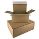 9444052 PF20E Posteske med automatbunn og tape 213 x 153 x 109 mm | brun e-flute