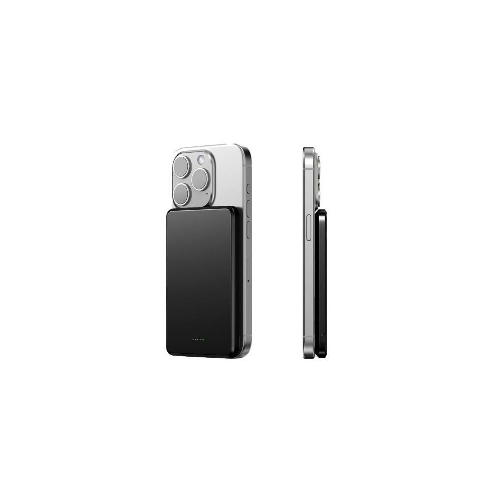 9444888  16103 QI Super Slim Powerbank 5000mAh Sort