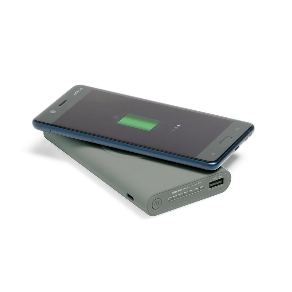 9444888  16103 QI Super Slim Powerbank 5000mAh Sort