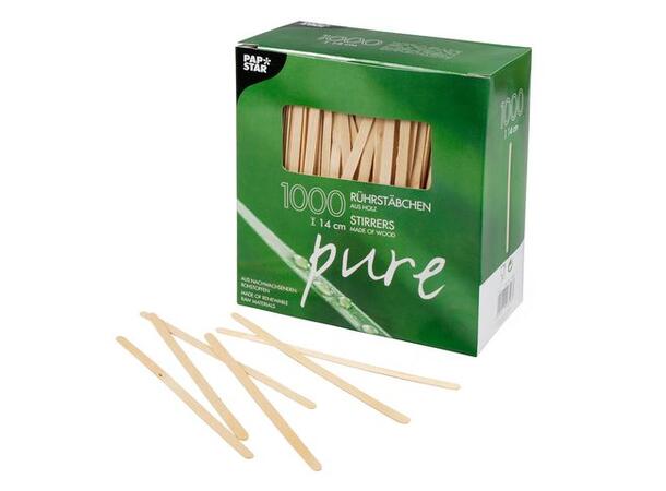 Rørepinne PURE av tre 14cmx5mm (1000) 