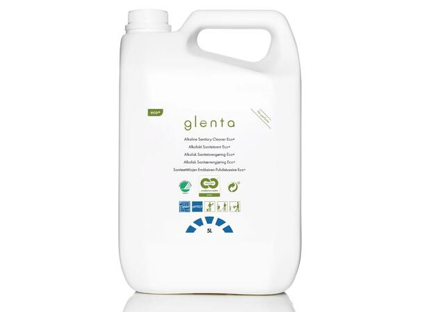 Sanitær alkalisk GLENTA Eco+  5L (3) Alkalisk rengjøringsmiddel | Uparfymert 