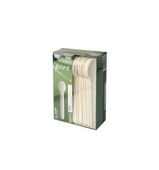 Skje PURE papp 15,5cm hvit (100) Skje | Engangs | Bestikk