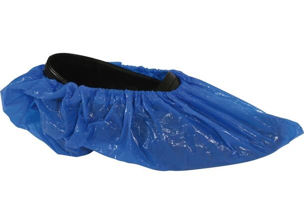 Skoovertrekk PE 30my blå M 150x410mm Skotrekk | Pakke à 100 stk | Blå | 30my 