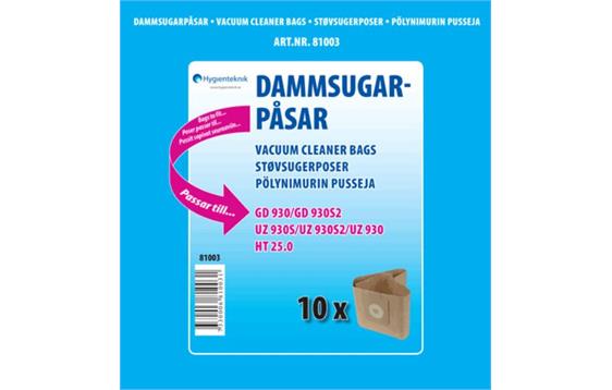 9446299   Støvsugerpose Activa / Nilfisk ++ (10) 