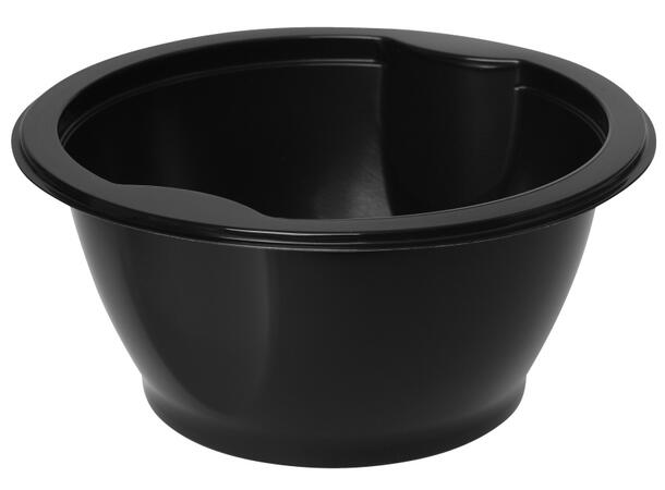 Suppebolle DUNI 650ml PP sort (480) PP-plastbolle for varm og kald mat 