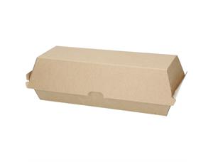 Take-Away boks 20,8 x 7 x 3,9 cm brun 200 stk pr kartong 