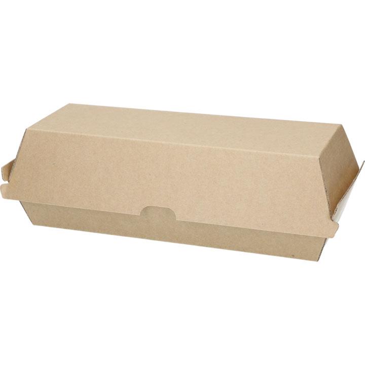 9442800  41187 Take-Away boks 20,8 x 7 x 3,9 cm brun 200 stk pr kartong