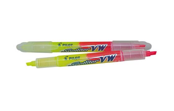 768197 Pilot 1544 Tekstmarker Pilot Begreen Twin gul/rosa 