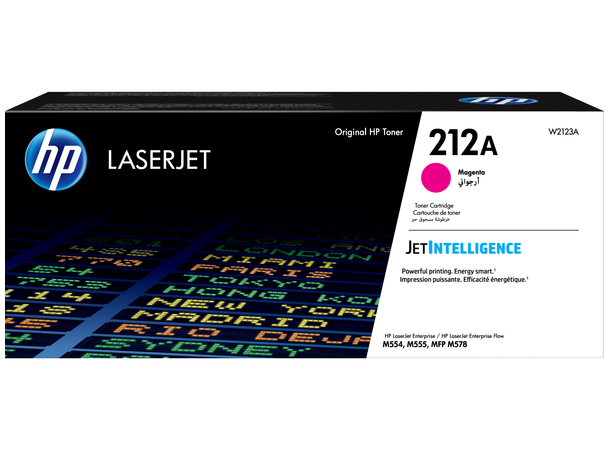 Toner HP 212A Magenta 4500 sider ved 5 % 