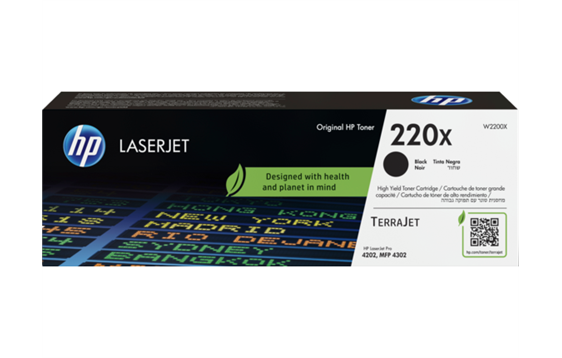 9442682 HP W2200X Toner HP 220X sort LaserJetPro 4202dn Inntil 7500 sider