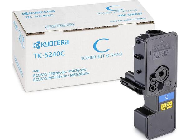 Toner KYOCERA TK-5240C 3K cyan/blå Kapasitet opp til 3000 sider 