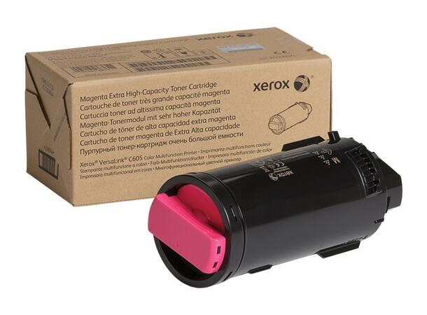 Toner Xerox VersaLink C605 Rød/Magenta|16.900 sider|X- høykapasitet 