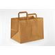 9423231  Topcraft ® papirpose med flate håndtak 260 x 175 x 245 mm | 70 gr | brun kraft