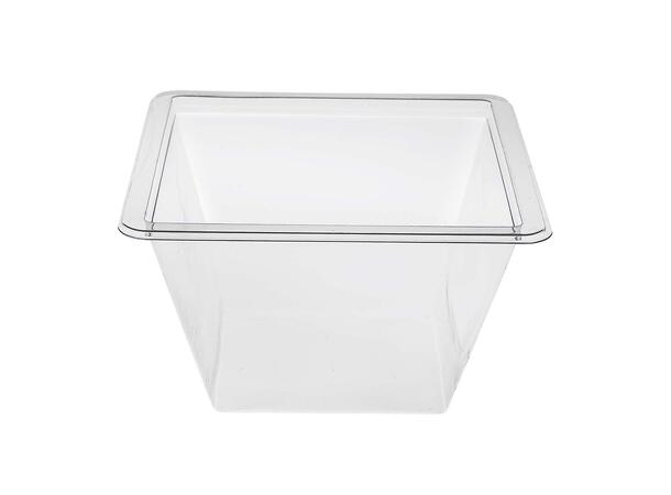 Vision salatbeger bunn 650 ml 116 x 116 x 93 mm, klar rpet (900 stk) 