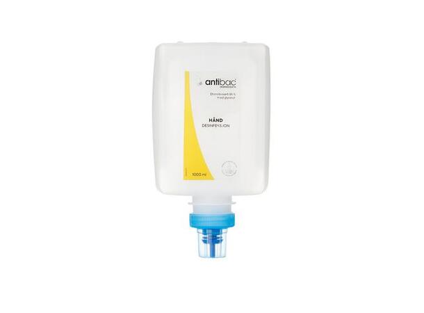 ANTIBAC 85% 1000ml Modell X Håndesinfeksjon for Antibac disepnser 