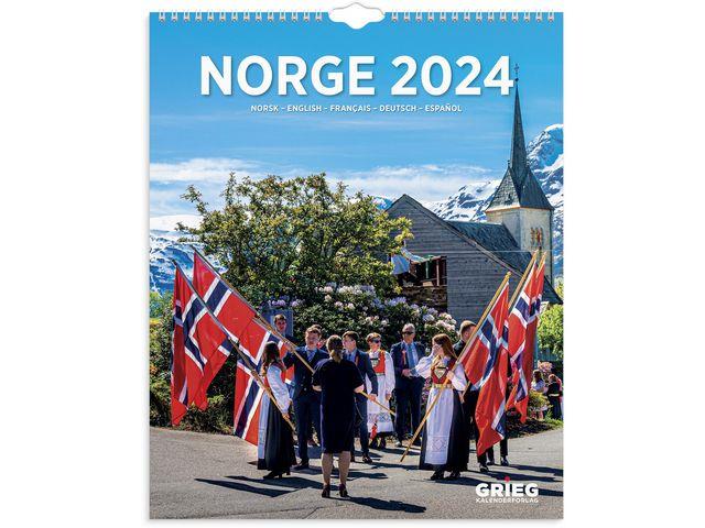 271261 Grieg kalender 98451024 Billedkalender GRIEG 2024 Norge 