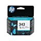 636489 HPC8766EE Blekk HP C8766EE serie 343 Farge Blekkpatron | Cyan(blå)/Magenta(rød)/Gul