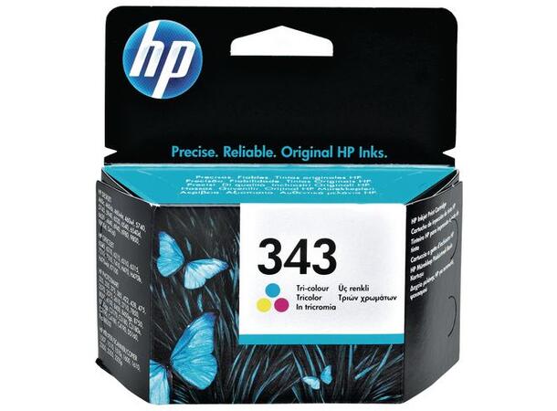 Blekk HP C8766EE serie 343 Farge Blekkpatron | Cyan(blå)/Magenta(rød)/Gul 