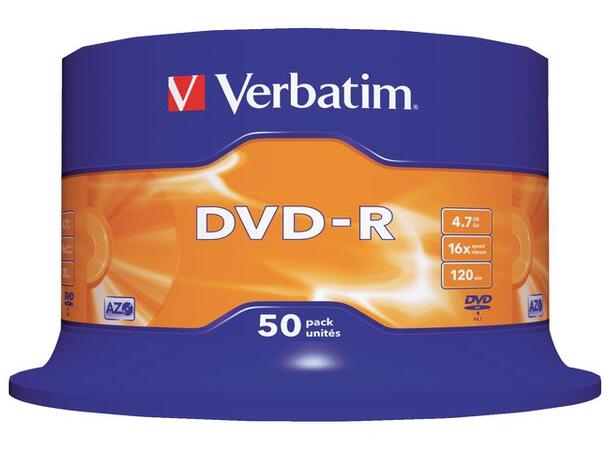 DVD-R VERBATIM 4.7GB 16X Spindle (50) 