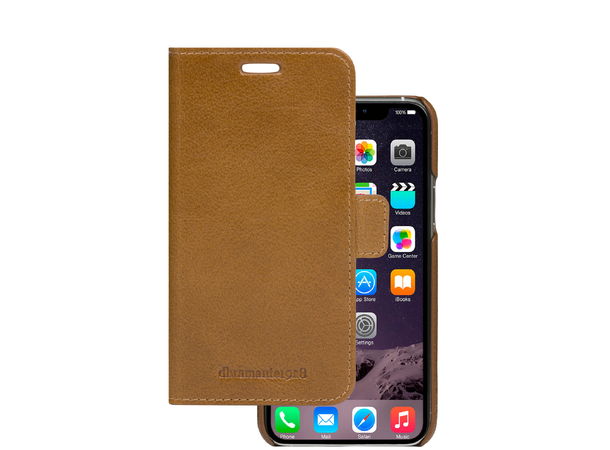 Dbramante1928 iPhone 11 Pro Wallet Lynge Lommebok og mobildeksel i ett | Tan 