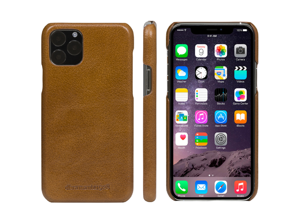 Dbramante1928 iPhone 11 Pro Wallet Lynge Lommebok og mobildeksel i ett | Tan 