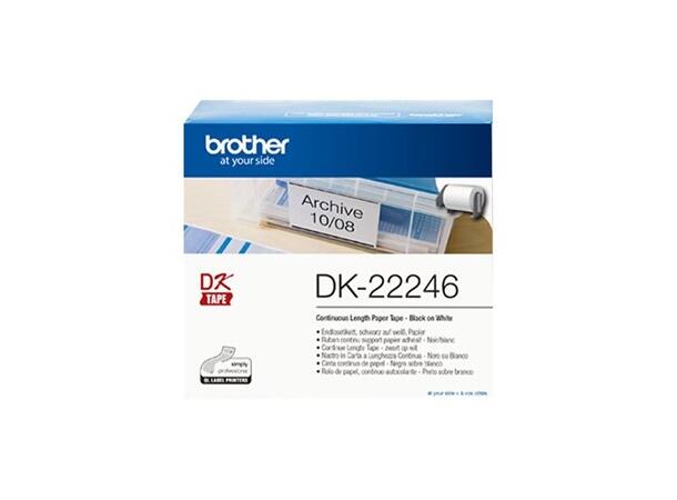 Etikett BROTHER 103mmx30 |48m Etikett til Brother QL printer 