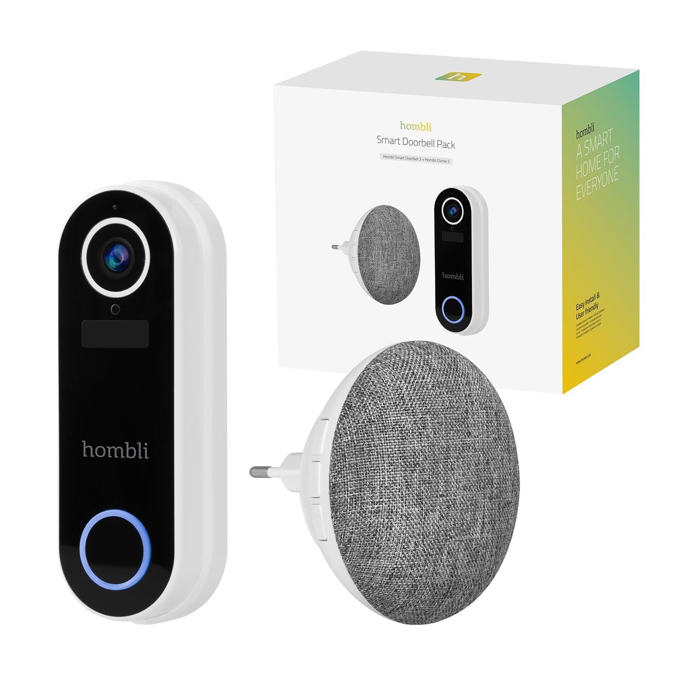 Hombli Smart Ringeklokke 2 Promo Pack (Ringeklokke 2 + Chime - Døvigen AS